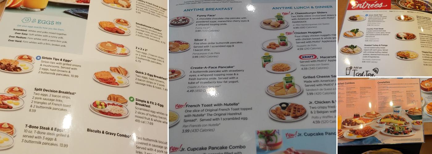 IHOP Menu