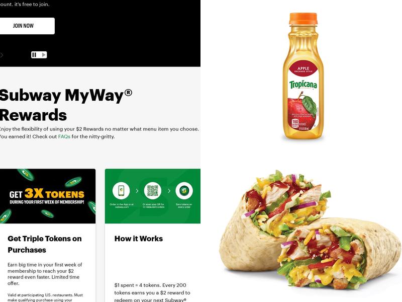 Subway Menu