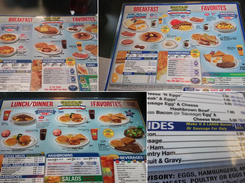 Waffle House Menu