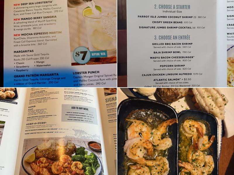 Red Lobster Menu