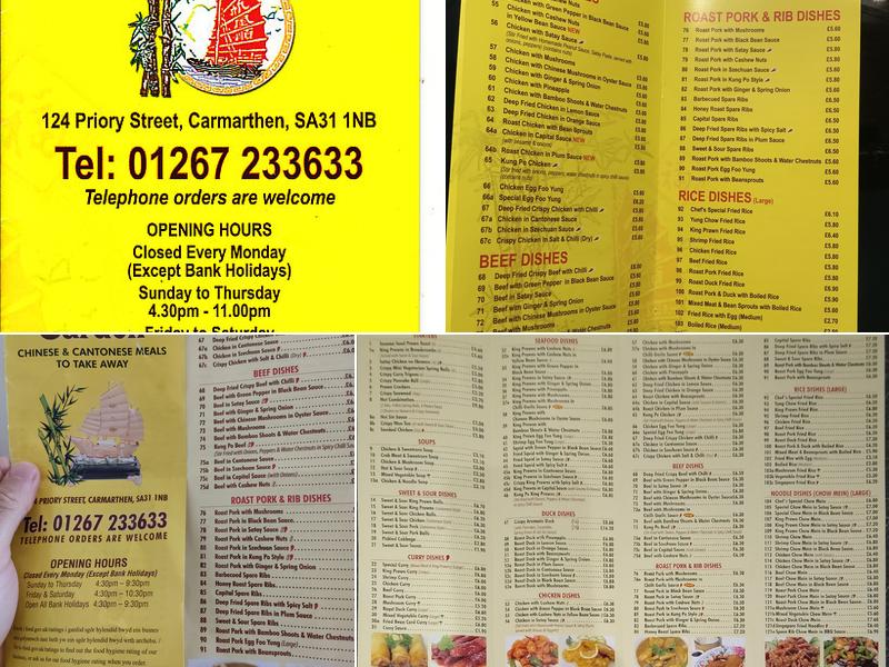 Oriental Garden Menu