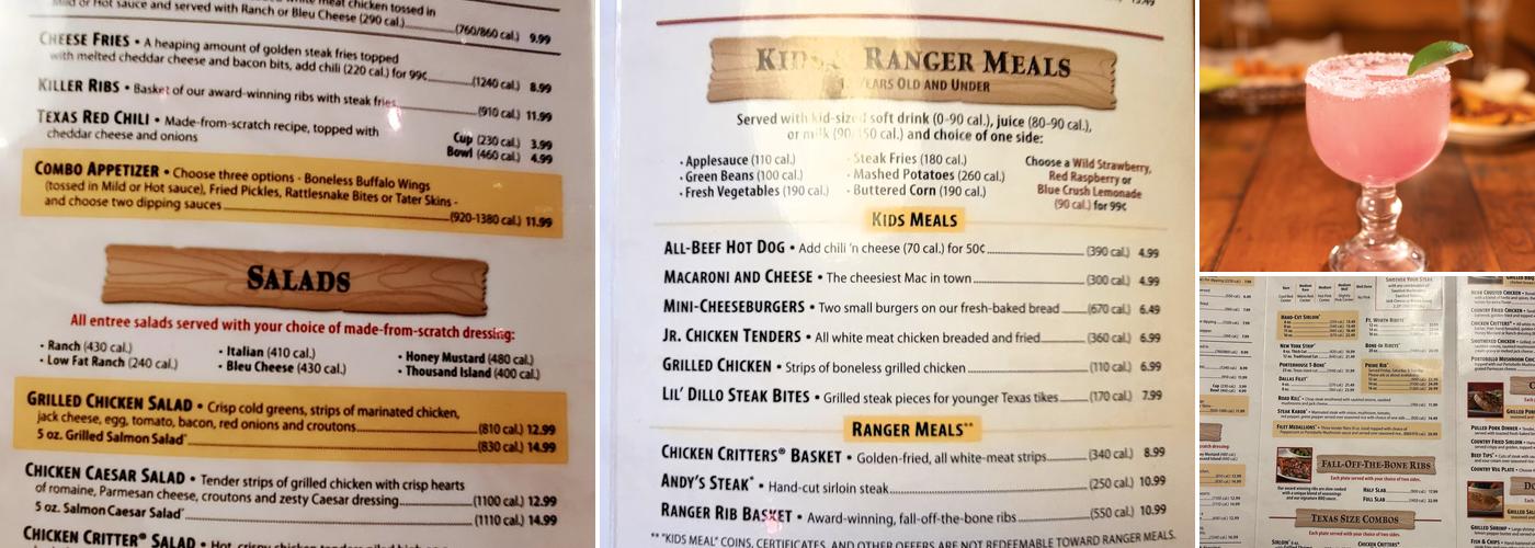 Texas Roadhouse Menu