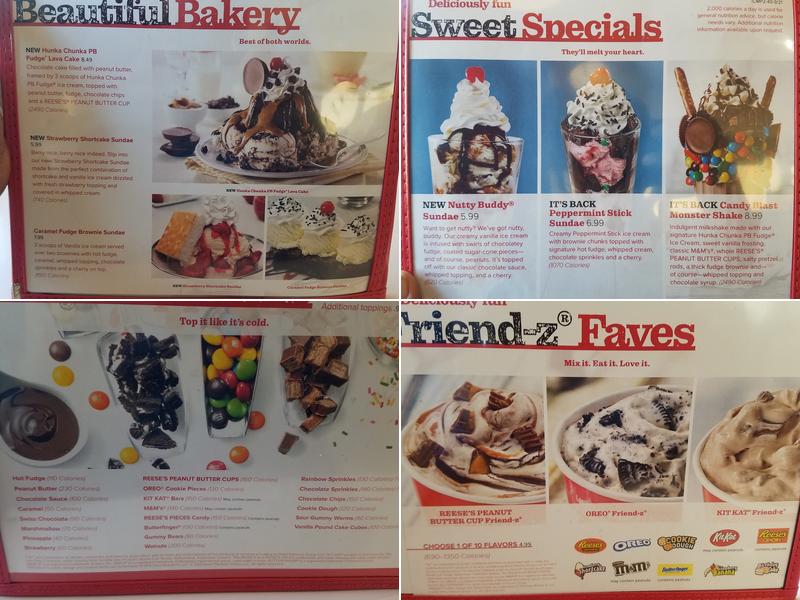 Friendly's Menu