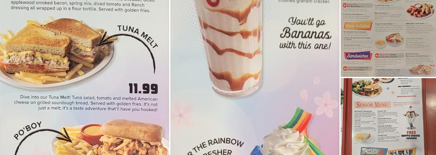 Friendly's Menu