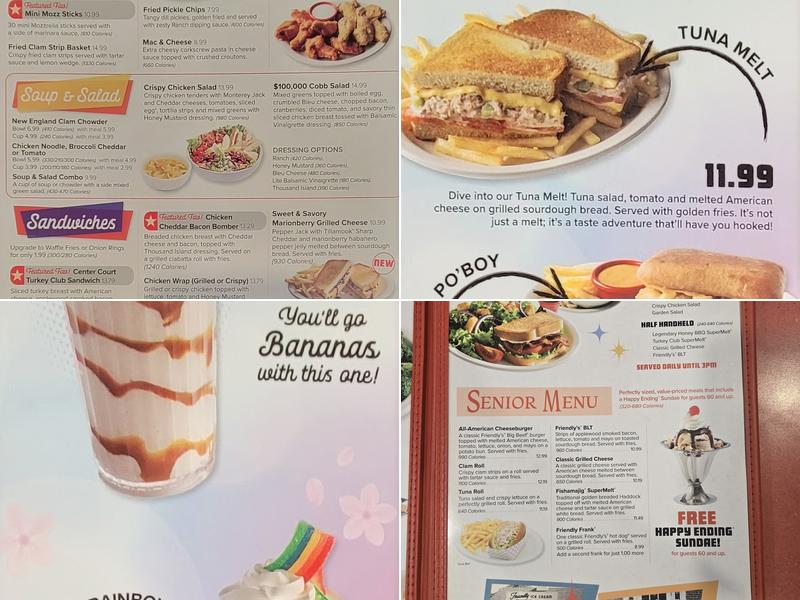 Friendly's Menu