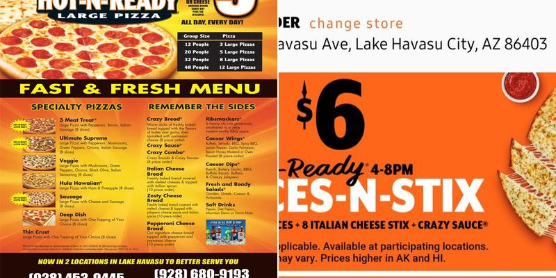 Little Caesars Pizza Menu