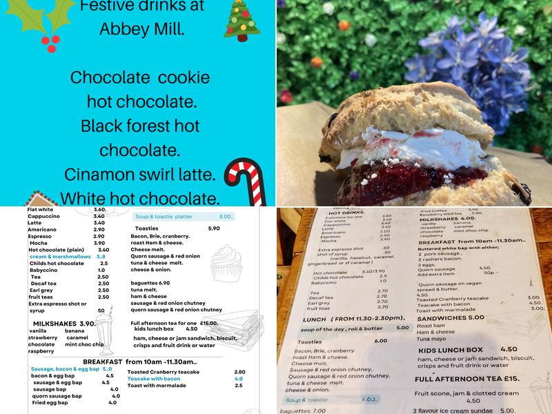 Abbey Mill Coffee Shop Menu