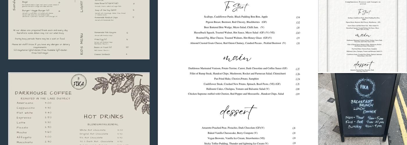 FIKA Menu