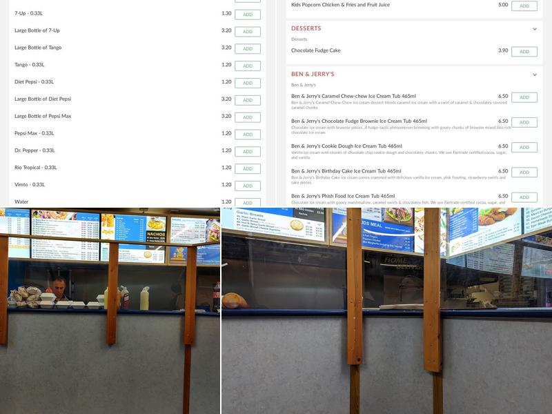 Alternative Takeaway Menu