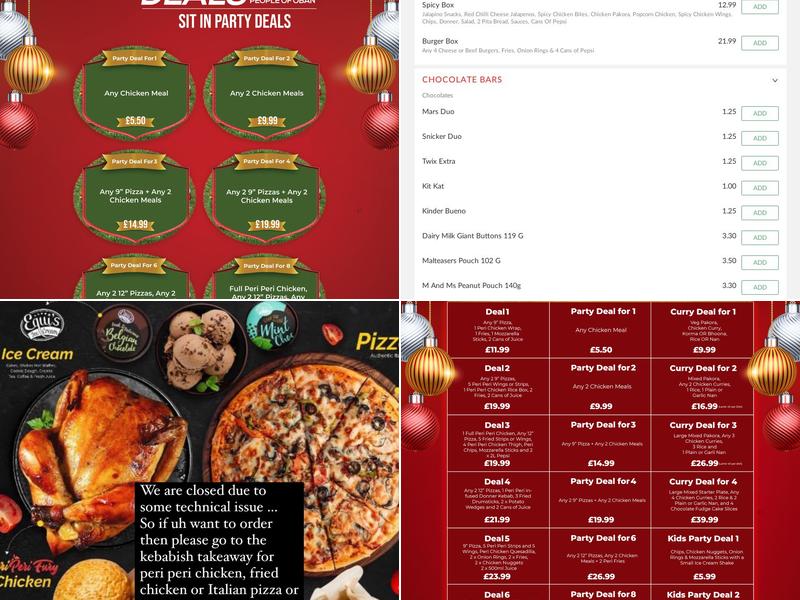 Kebabish Of Oban Menu