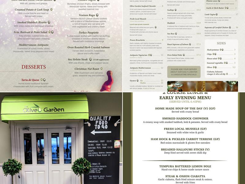 The Olive Garden Menu