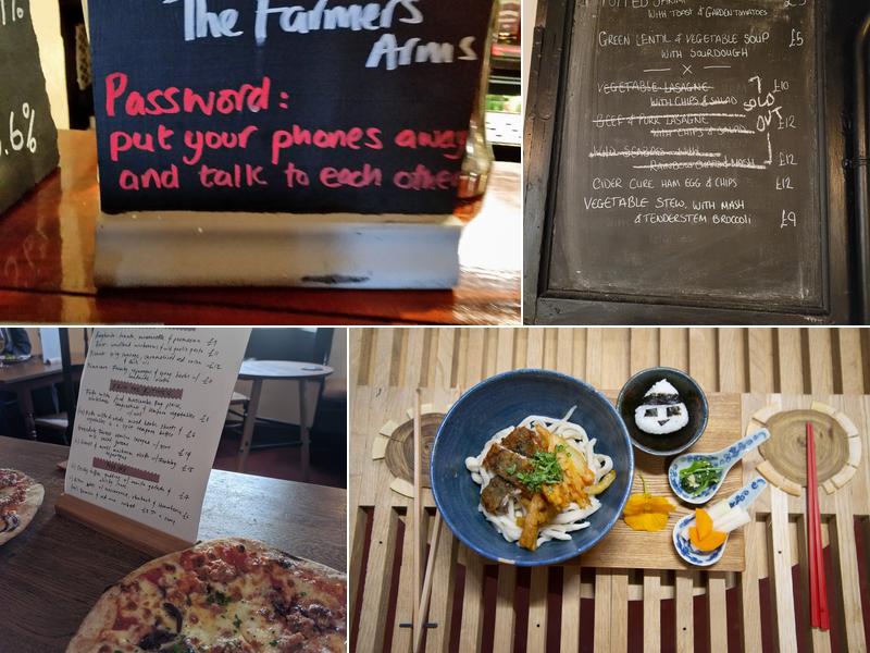 The Farmer's Arms, Lowick Green Menu