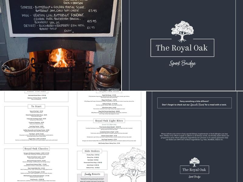 The Royal Oak Menu