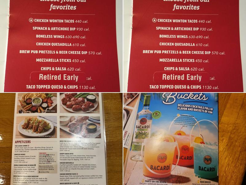 Applebee's Grill + Bar Menu