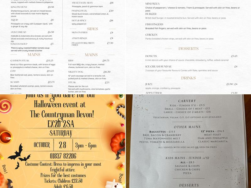The Countryman Menu