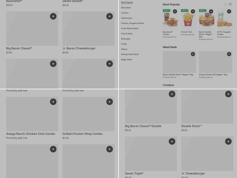 Wendy's Menu