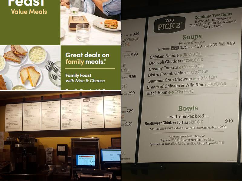 Panera Bread Menu