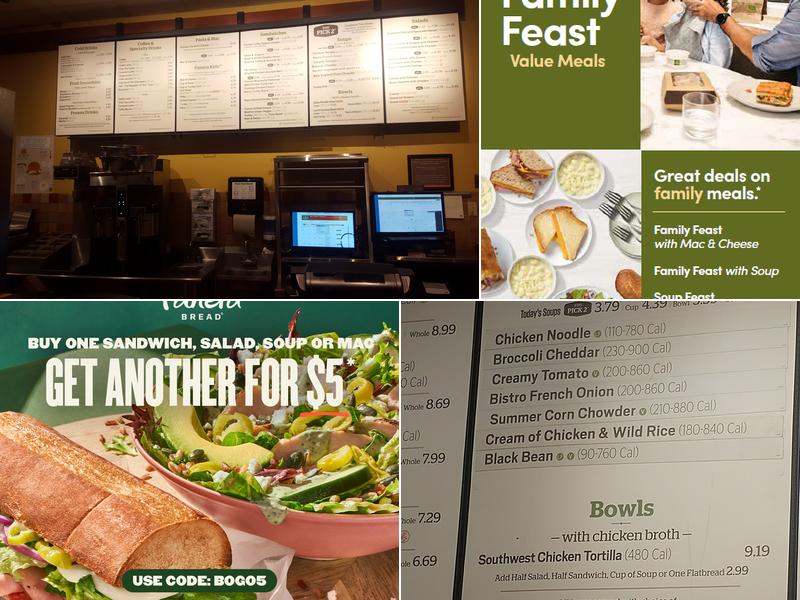 Panera Bread Menu