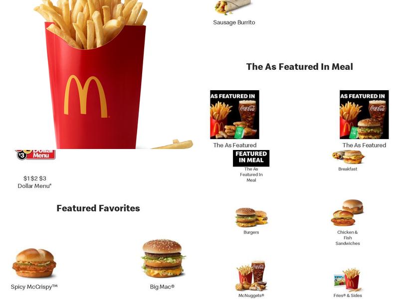 McDonald's Menu