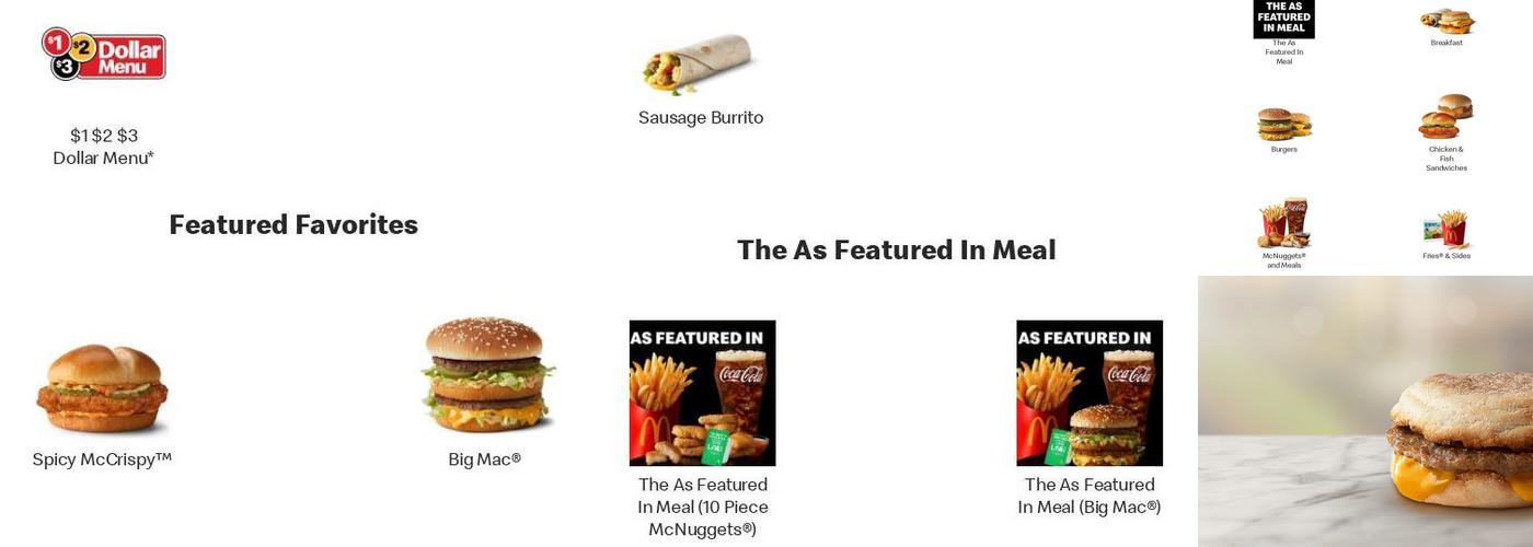 McDonald's Menu