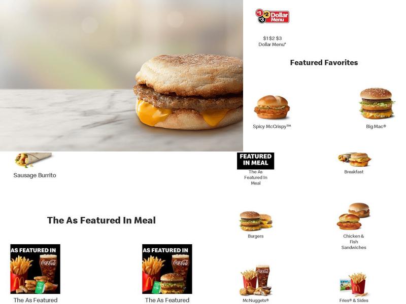 McDonald's Menu