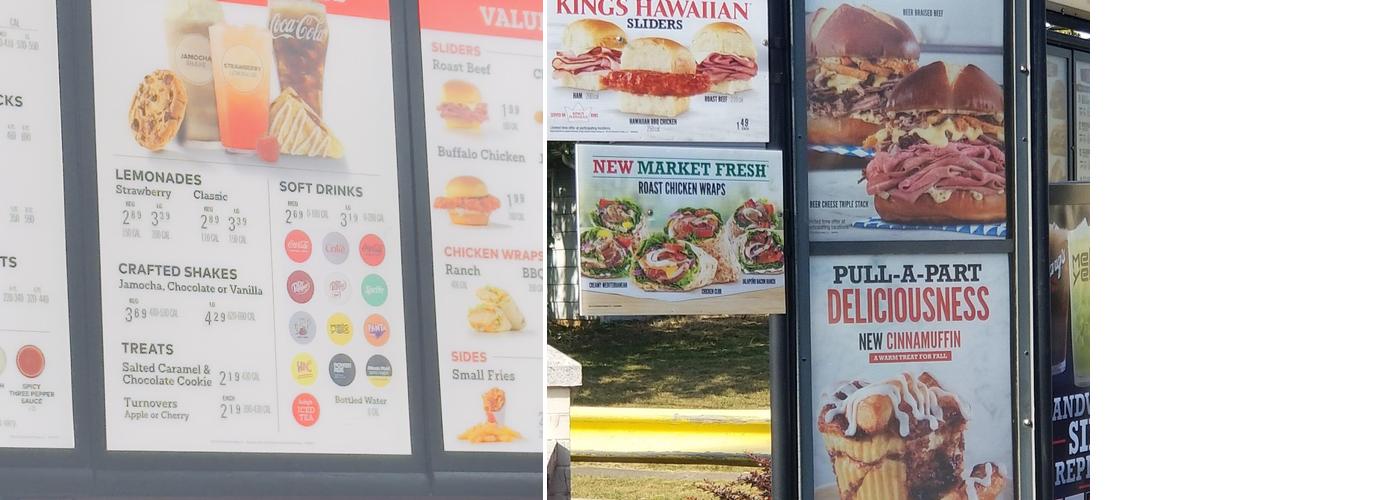 Arby's Menu