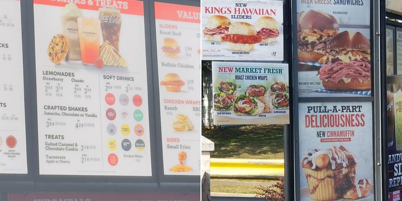 Arby's Menu