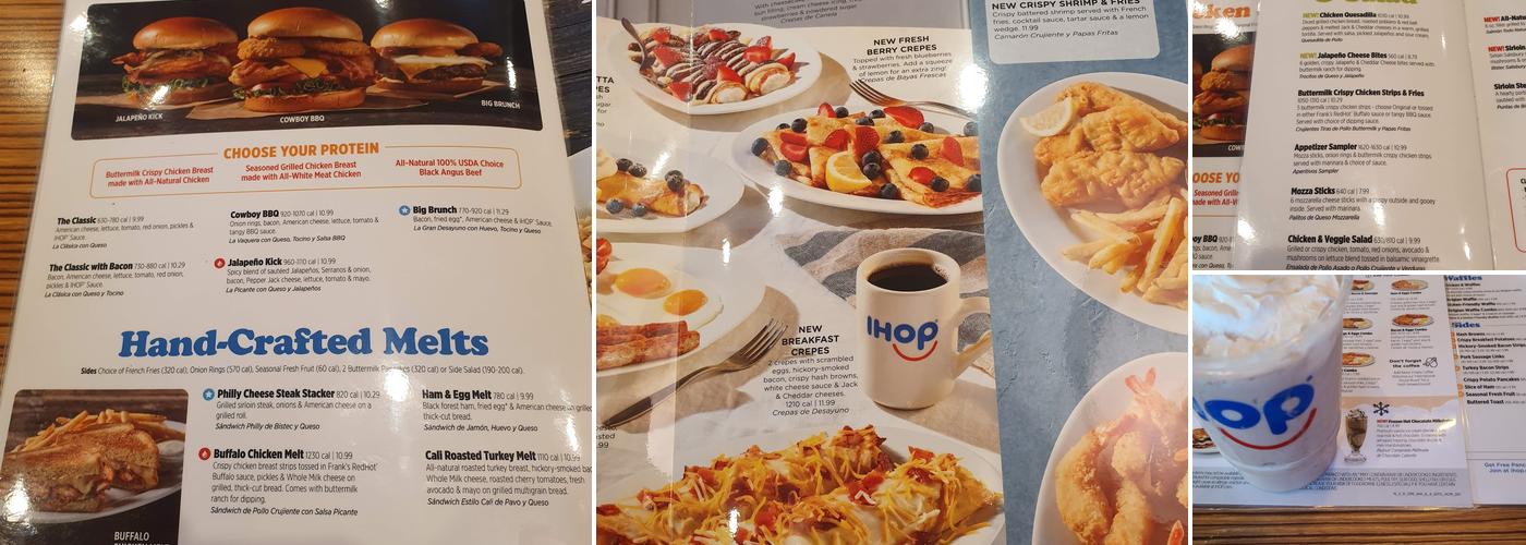 IHOP Menu