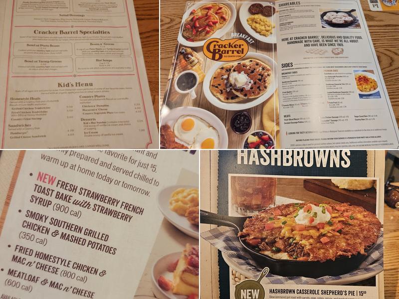 Cracker Barrel Old Country Store Menu