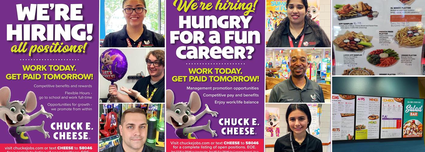 Chuck E. Cheese Menu