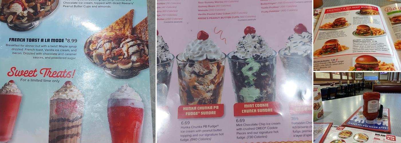 Friendly's Menu