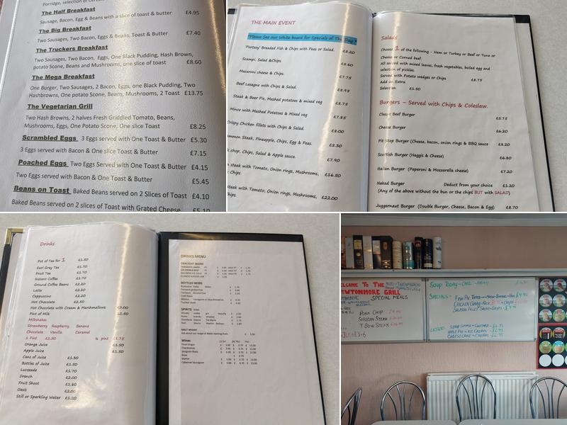 Newtonmore Grill Menu