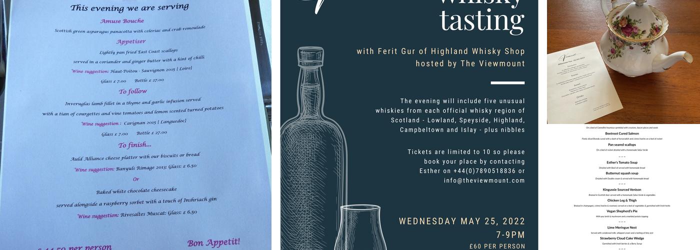 THE VIEWMOUNT 5 Star Menu