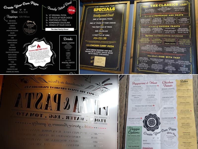 Pizzariach Menu