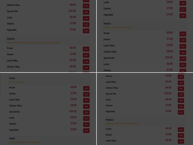 Peri Peri Palace Menu