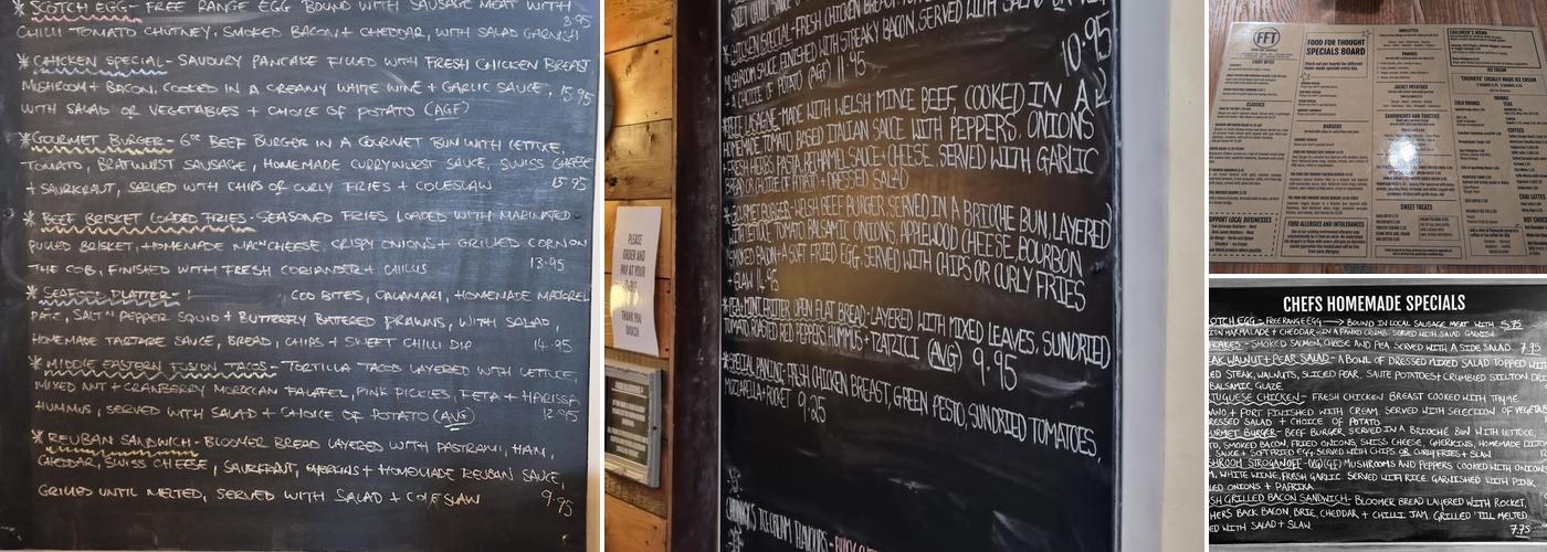 Food For Thought Menu