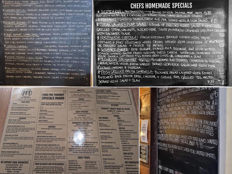 Food For Thought Menu