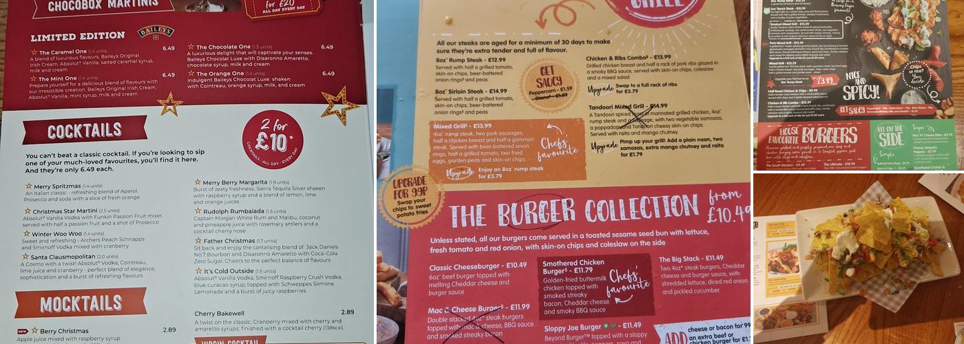 Ocean Plaza Brewers Fayre Menu