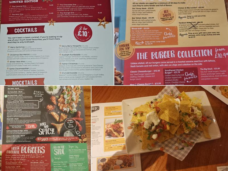 Ocean Plaza Brewers Fayre Menu