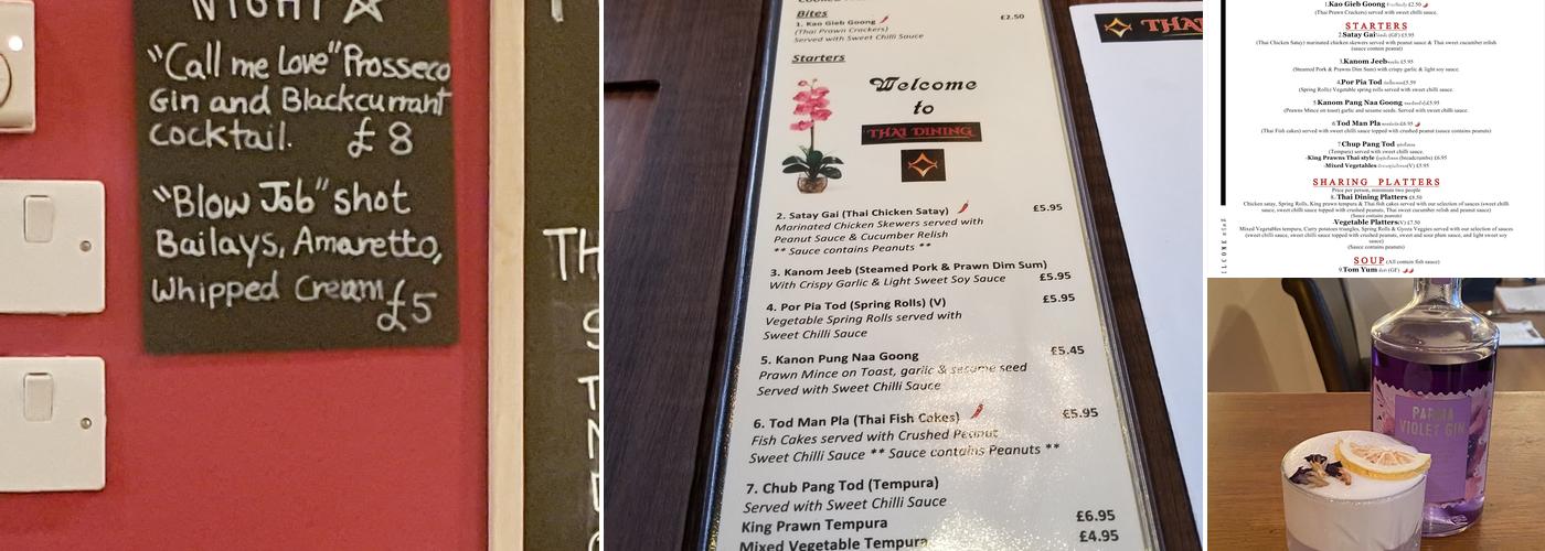 Thai Dining Menu