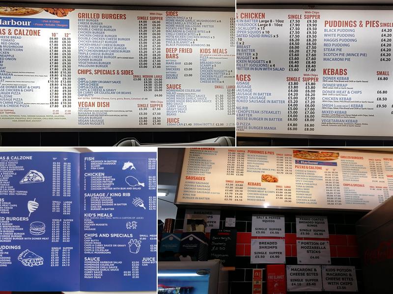 Harbour Fish & Chips Menu