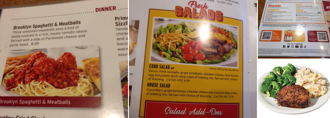 Denny's Menu
