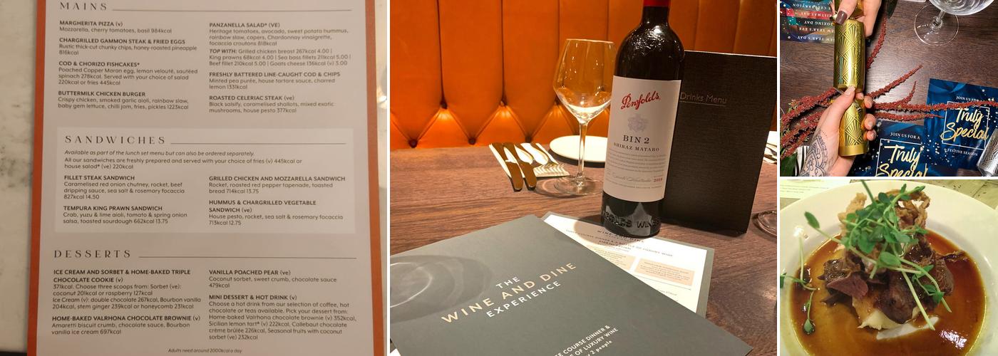 Flying Horse Clophill Menu