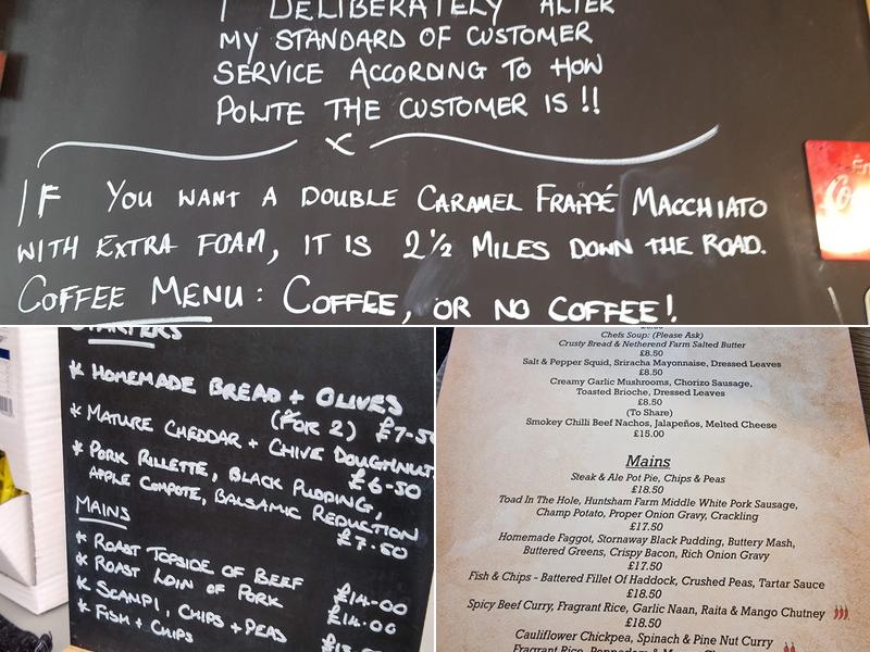 White Horse Inn Menu