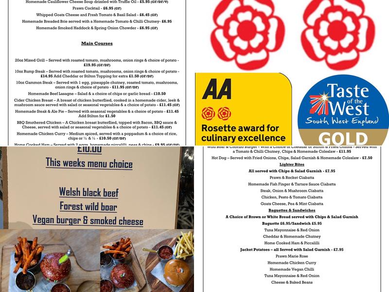 The Orepool Inn Menu