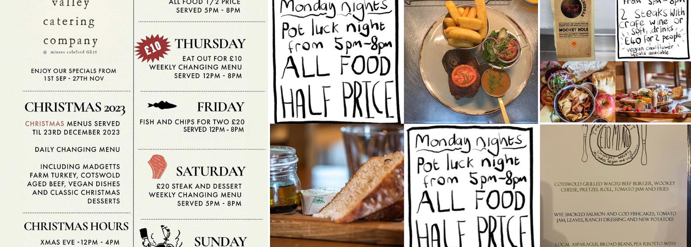 The Miners Sling Menu