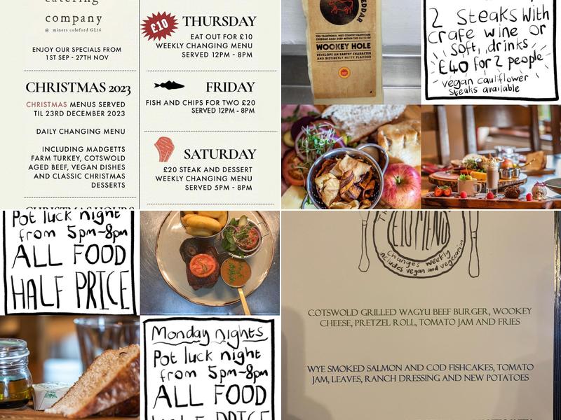 The Miners Sling Menu