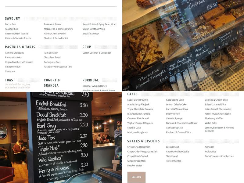 Coffee#1 Chepstow Menu