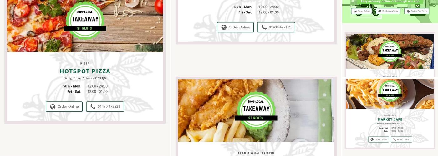 HotSpot St Neots Menu