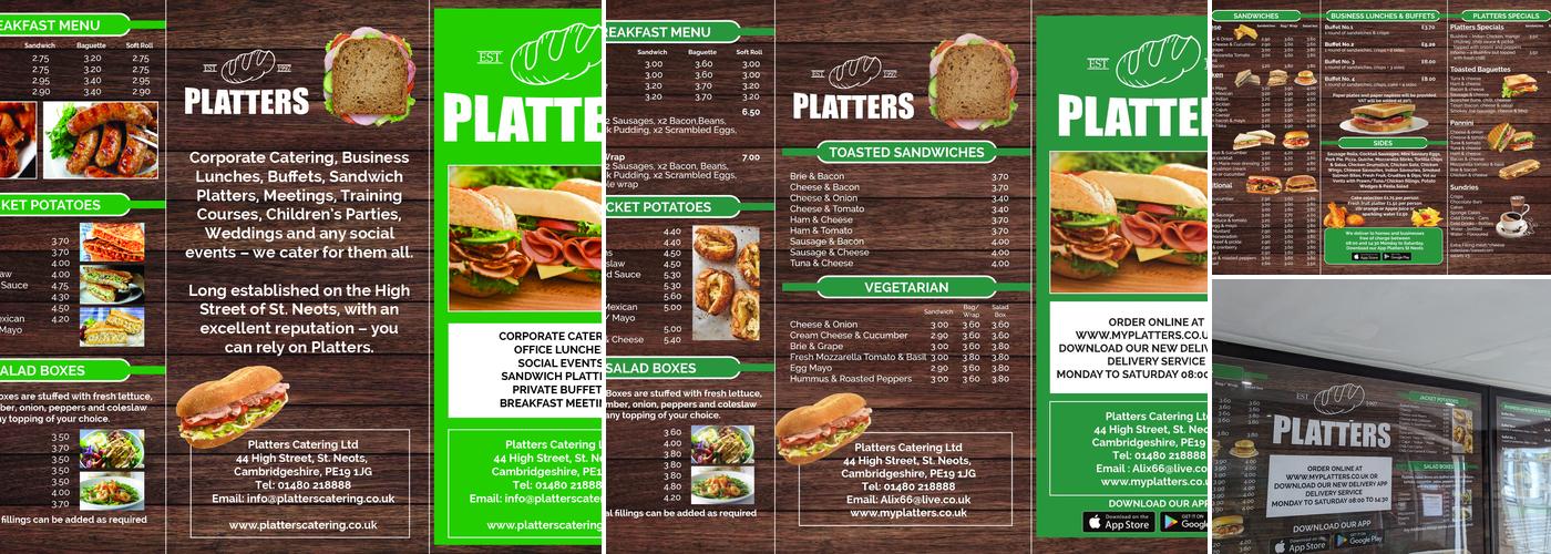 Platters Menu